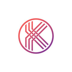 K modern luxury symbol  logo