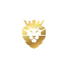 lion logo emblem, king symbol, animal, lion mascot, face, silhouette