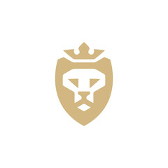 lion logo emblem, king symbol, animal, lion mascot, face, silhouette