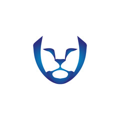 lion logo emblem, king symbol, animal, lion mascot, face, silhouette