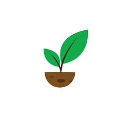 Fototapeta na wymiar foliage logo, leaf, plant icon