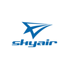 Obraz premium sky air logo, skyline transportation logo