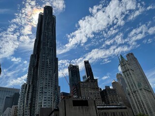 Fototapeta na wymiar New York, NY, sky and city skyline