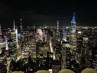 New York, NY, city skyline night