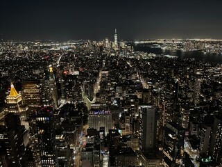 New York, NY, city at night
