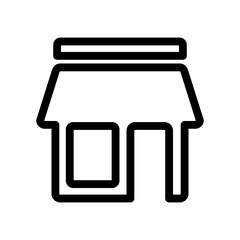 shop, store icon vector illustration on white background.