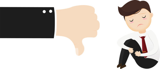 Businessman Depressed Concept.