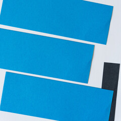 blue and white paper