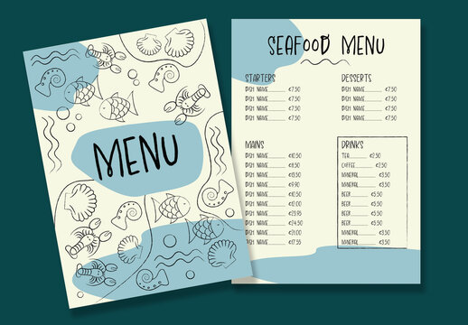 Seafood Menu