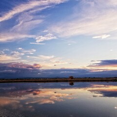 Sunset at the Salina of Cervia