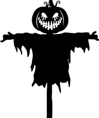 scarecrow silhouette Halloween
