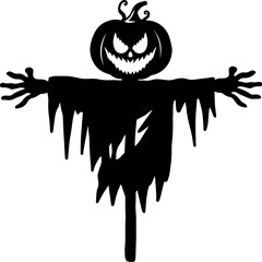Scarecrow Halloween Silhouette