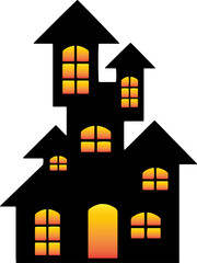 Silhouette Halloween Castle
