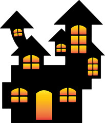 Halloween Castle Silhouette
