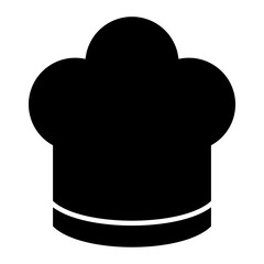Chef Hat Glyph Icon