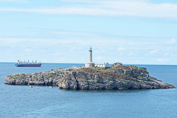 The island of Mouro, a small uninhabited island in the Bay of Biscay and which lies close to the...