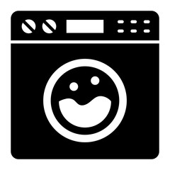 Washing Machine Glyph Icon