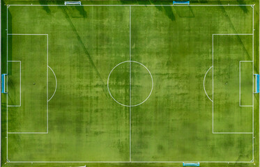 Un stade de foot en gazon synthétique © shocky