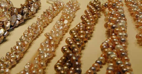 collection of pearl necklaces