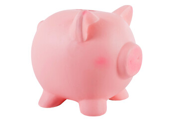 piggy bank isolated on transparent