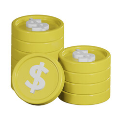 Coins 3d Icon