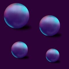 bubbles isolated on black