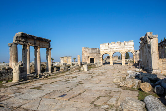 Ancient city of Hierapolis, Pamukkale, Turkey