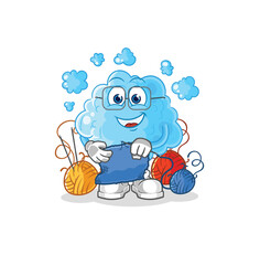foam tailor mascot. cartoon vector