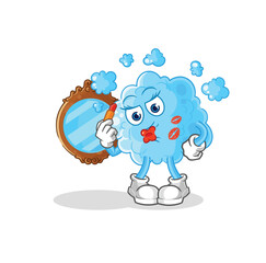 foam make up mascot. cartoon vector