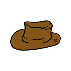 cowboy hat hobbies illustration simple