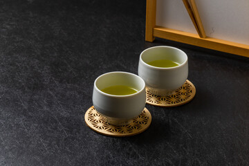 Obraz na płótnie Canvas お茶　日本茶　green tea made in Japan