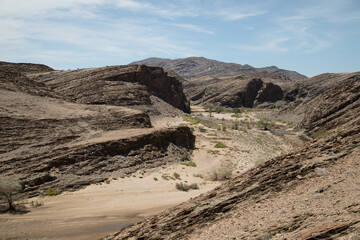 desert landscape in namibia