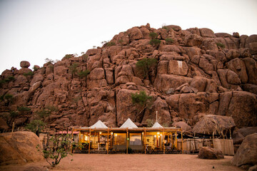Luxury resort in desert of namibia