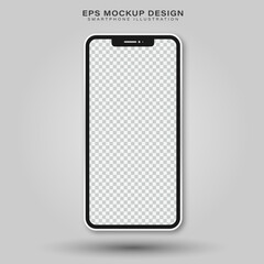 smartphone blank mockup illustration