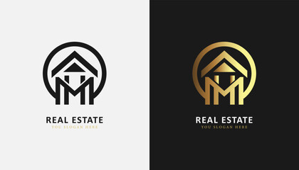 minimal logo buildings real estate design