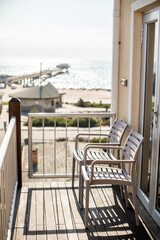 hotel terrace overlooking the sea