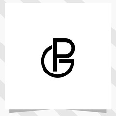 Letter pg gp logo template