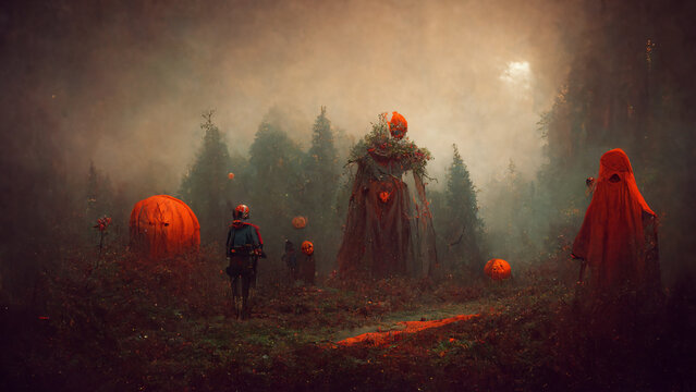 Realistic halloween background wallpaper image