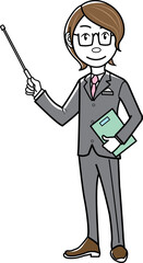 プレゼンテーションをするビジネスマン