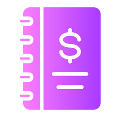 folder money gradient icon
