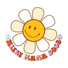 Retro Mama Sublimation Design