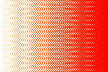 Obraz premium Abstract red striped wavy lined horizontal glowing background. Scan screen. Technological color futuristic background stock illustration