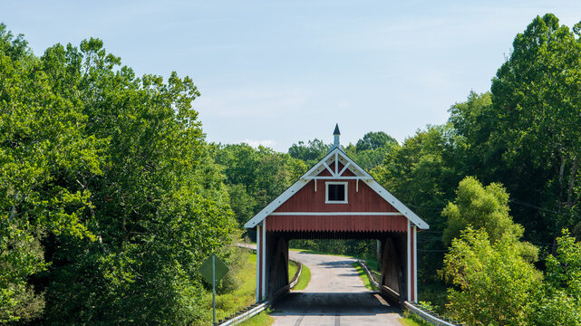 Netcher Road Covered Bridge in Ashtabula County, Ohio