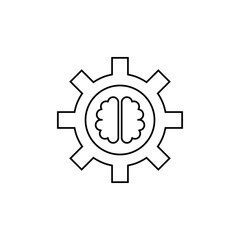 artificial intelligence icon vector design