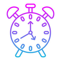 Alarm Line Gradient Icon