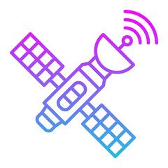 Satellite Line Gradient Icon