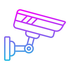 Surveillance Line Gradient Icon