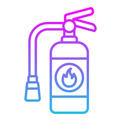 Fire Extinguisher Line Gradient Icon