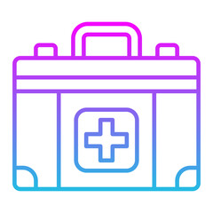 First Aid Kit Line Gradient Icon