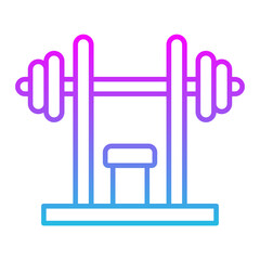 Gym Line Gradient Icon